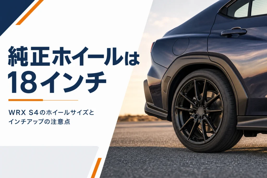 黒いアルミホイールを履いたスポーツセダンのタイヤまわり